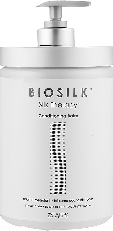 Pflegender Haarbalsam nach der Dauerwelle - Biosilk Silk Therapy Conditioning Balm — Bild N2