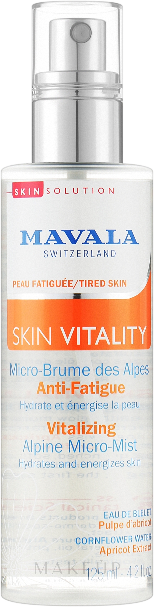 Stimulierender alpiner Mikro-Nebel - Mavala Vitality Vitalizing Alpine Micro-Mist — Bild 125 ml