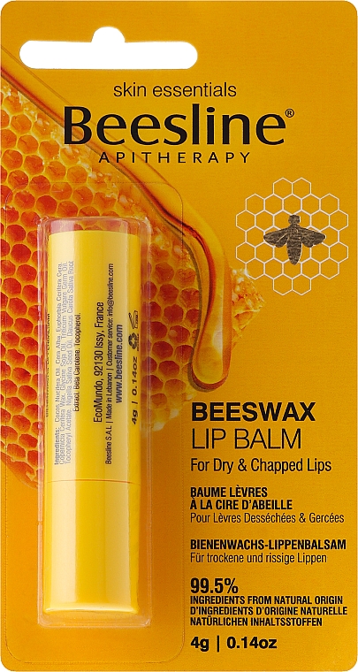 Lippenbalsam - Beesline Beeswax Lip Balm — Bild N1