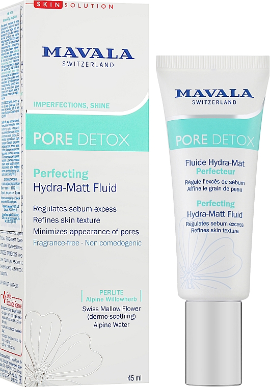 Mattierendes Gesichtsfluid mit Alpenwasser - Mavala Pore Detox Perfecting Hydra-Matt Fluid — Bild N2