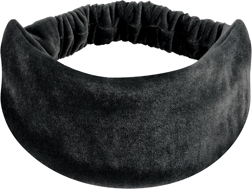 Stirnband schwarz Velour Classic - MAKEUP Hair Accessories — Bild N1