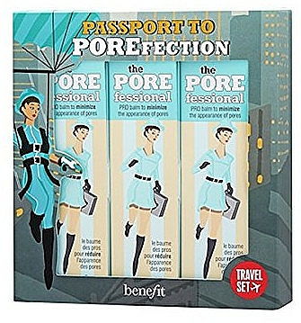 Gesichtspflegeset (primer/3x22ml) - Benefit The Porefessional Face Primer Travel Trio  — Bild N1