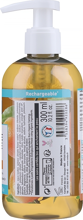 Flüssigseife mit Bio-Olivenöl und Mandarinenduft "Savon De Marseille" - Coslys Marselle soap Mandarin fragrance — Bild N2