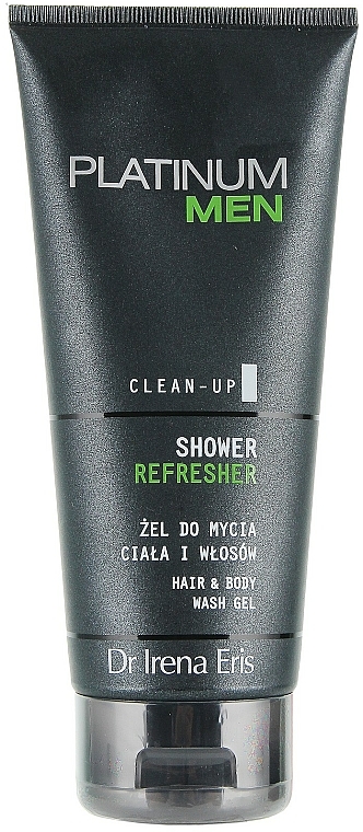Erfrischendes Duschgel für Körper und Haar - Dr Irena Eris Platinum Men Shower Refresher Hair Body Wash Gel — Bild N1