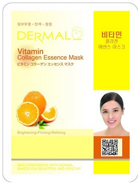 Kollagen-Tuchmaske mit Vitaminen - Dermal Vitamin Collagen Essence Mask — Bild N1