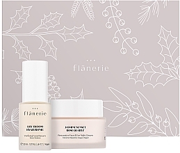 Nagellack-Set - Flanerie Christmas Set Regenerating Night (f/ser/30ml + f/cr/45ml) — Bild N1