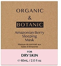 Nachtmaske für trockene Haut - Organic & Botanic Amazonian Berry Sleeping Mask — Bild N3