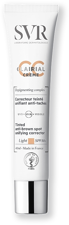 CC Gesichtscreme gegen dunkle Pigmentflecken SPF 50 - SVR Clairial CC Anti-brown Spot