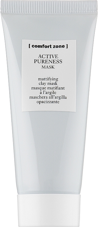 Reinigende und mattierende Gesichtsmaske für unreine und fettige Haut mit grüner und weißer Tonerde - Comfort Zone Active Pureness Mask — Bild N2