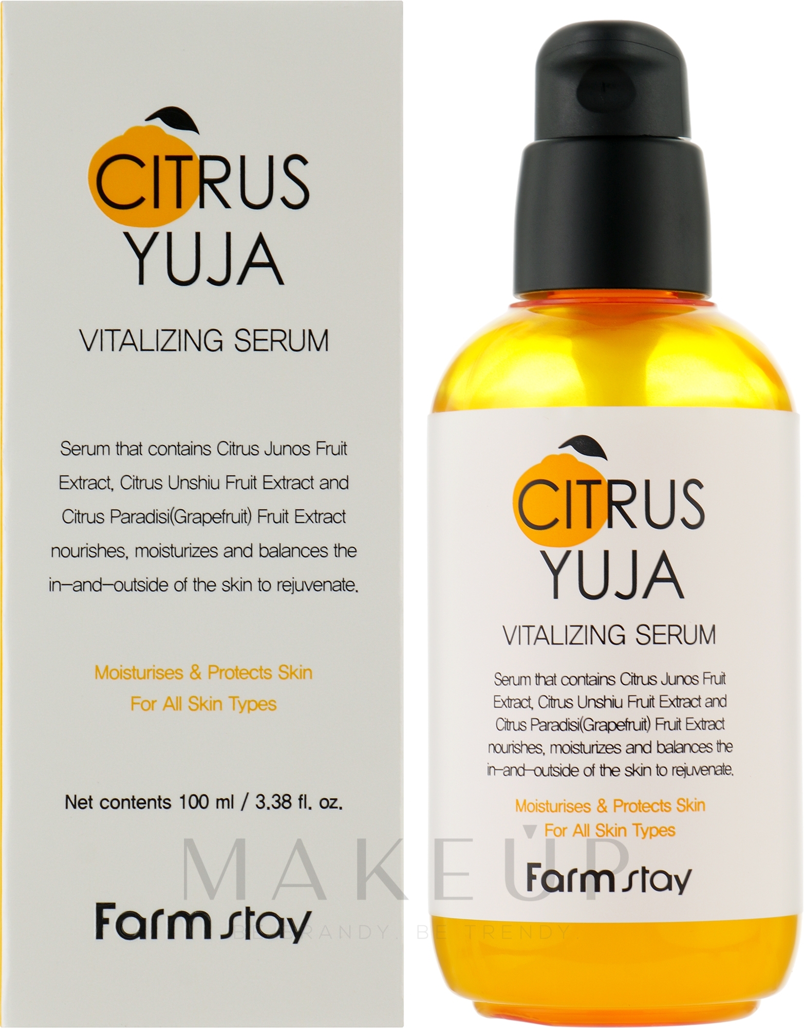 Serum mit Yuzu-Extrakt - FarmStay Citrus Yuja Vitalizing Serum — Bild 100 ml