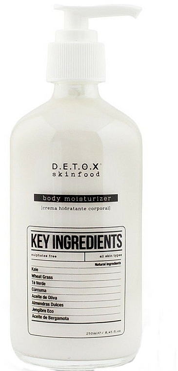Feuchtigkeitsspendende Körperlotion - Detox Skinfood Key Ingredients — Bild N1