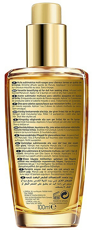 Veredelndes Pflegeöl für glanzvolles Haar - Kerastase Elixir Ultime L'Huile Originale — Foto N2