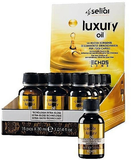 Haaröl mit Seidenprotein und Argan - Echosline Seliar Luxury Oil — Bild N4