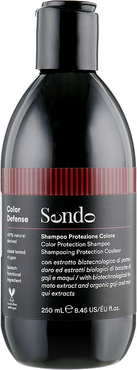 Pflegendes und farbschützendes Haarshampoo mit Trauben und Weizenkleien - Sendo Color Defense Protection Shampoo — Bild N1