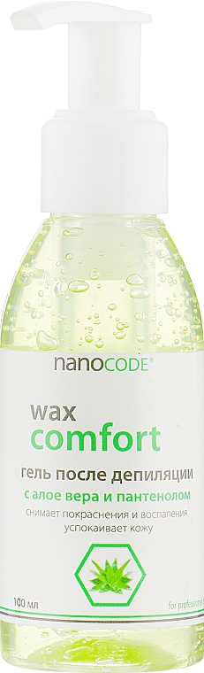 Gel nach der Enthaarung mit Aloe Vera und Panthenol - NanoCode Wax Comfort Gel — Bild N1