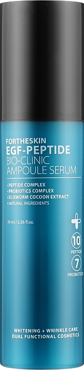 Gesichtsserum mit Peptiden - Fortheskin EGF Peptide Bio Clinic Ampoule Serum — Bild N1