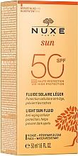 Anti-Aging Sonnenschutzfluid für das Gesicht - Nuxe Sun Light Fluid High Protection SPF50 — Bild N5