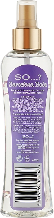 Körperspray - So…? Barcelona Babe Body Mist — Bild N4