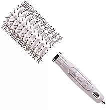 Düfte, Parfümerie und Kosmetik Rundbürste 45 mm - Olivia Garden Expert Blowout Vent Double Bristles White & Grey