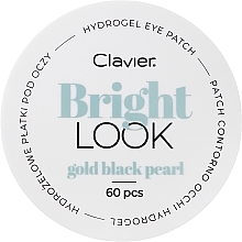 Hydrogel-Augenpatches mit goldenen und schwarzen Perlen - Clavier Bright Look Gold Black Pearl Hydrogel Eye Patch — Bild N1