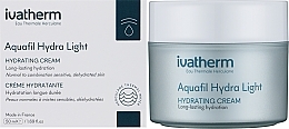 Feuchtigkeitscreme für empfindliche und normale Haut und Mischhaut - Ivatherm Aquafil Hydra Light Cream — Bild N2