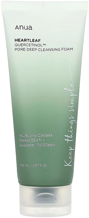 Tiefenreinigender Gesichtsschaum - Anua Heartleaf Quercetinol, Pore Deep Cleansing Foam — Bild N1