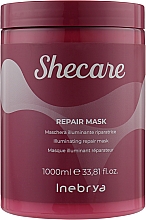 Aufhellende und revitalisierende Haarmaske mit Aloe Vera und Sheabutter - Inebrya She Care Repair Mask — Bild N3