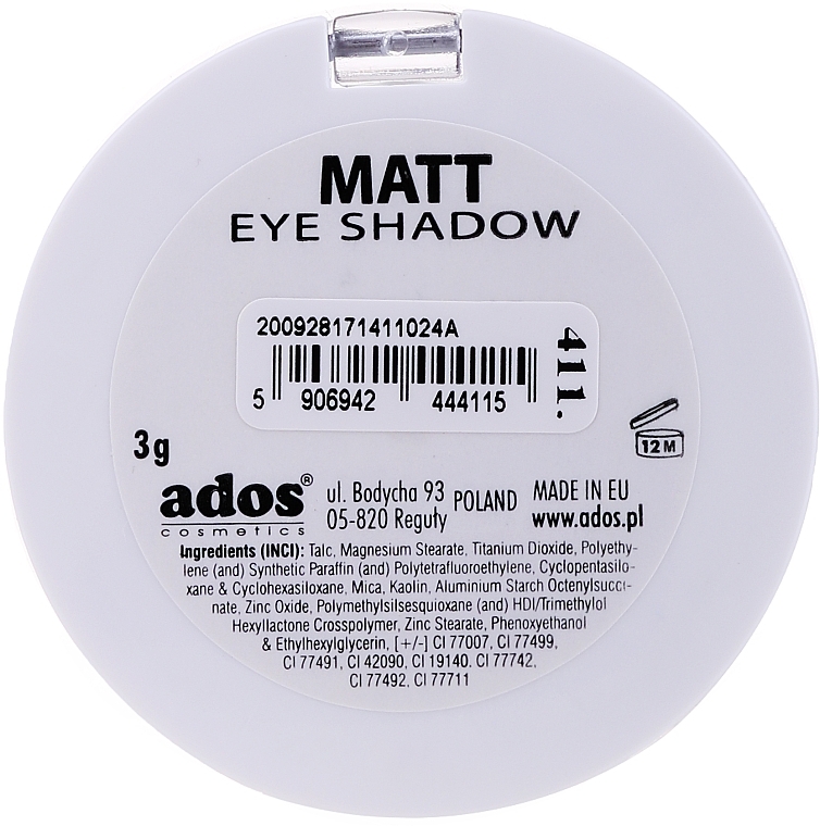 Matte Lidschatten - Ados Matt Effect Eye Shadow — Bild N8