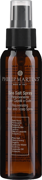 Beruhigendes und regenerierendes Haar- und Kopfhautspray mit Meersalz und Lavendelextrakt - Philip Martin's Sea Salt Spray — Bild N1