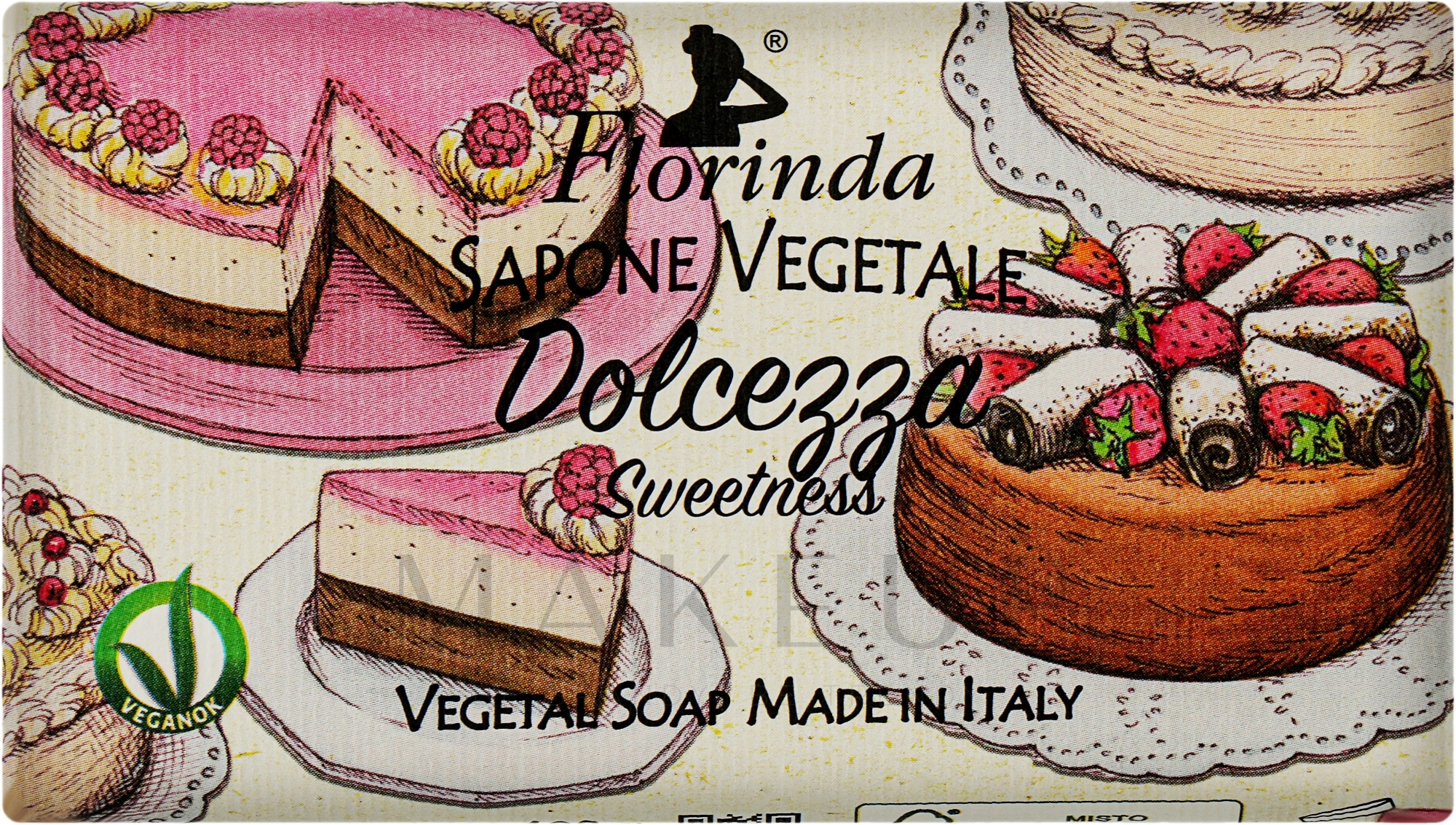 Handgemachte Naturseife Süße - Florinda Vintage Sweetness Soap — Bild 100 g