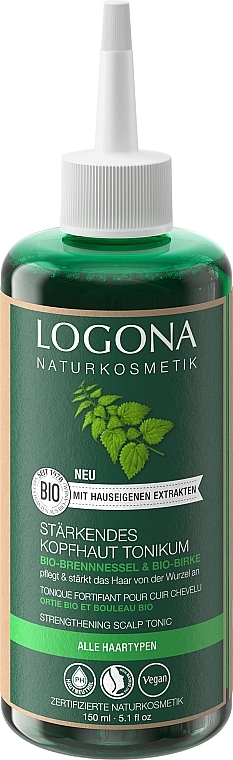 Tonikum für die Kopfhaut mit Bio Brennnessel und Birke - Logona Bio Organic Nettle and Birch Strengthening Scalp Toner — Bild N1