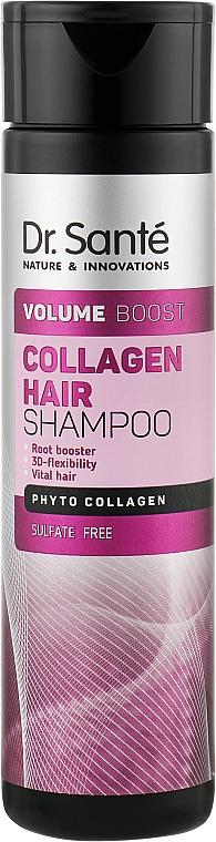 Tiefenreinigendes Shampoo - Dr. Sante Collagen Hair Volume Boost Shampoo — Bild N1