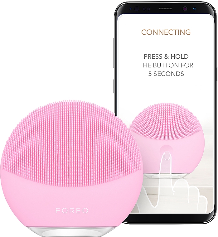 Reinigende Smart-Massagebürste für das Gesicht Luna Mini 3 Pearl Pink - Foreo Luna Mini 3 Facial Cleansing Brush Pearl Pink — Bild N4