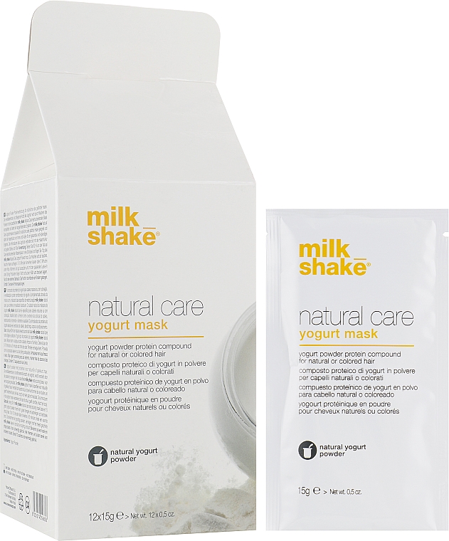 Pflegende Haarmaske mit Joghurtprotein - Milk Shake Natural Care Yogurt Mask Set — Bild N1