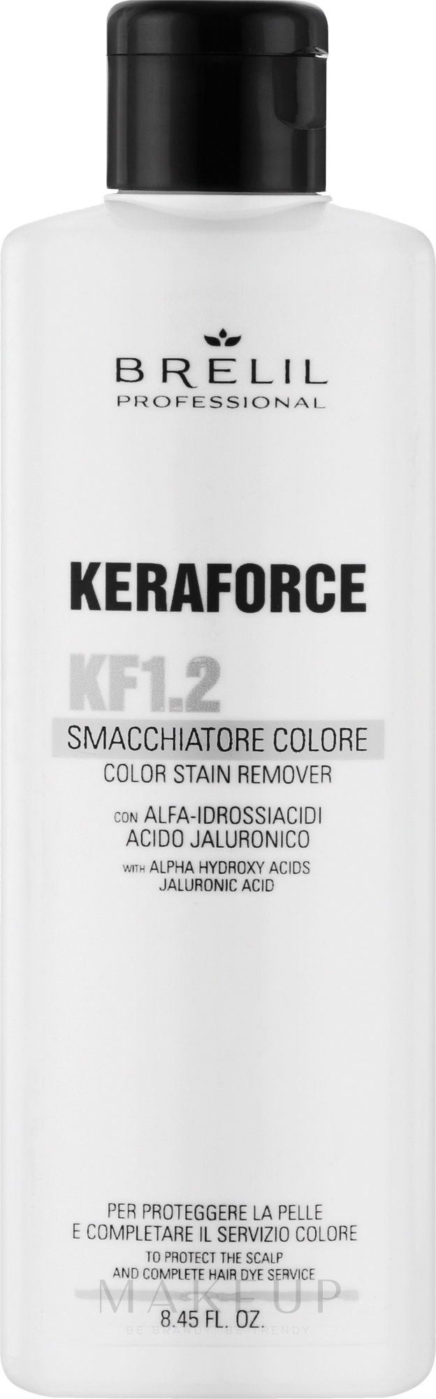 Haarfärbemittel-Entferner - Brelil Keraforce KF1.2 Color Stain Remover — Bild 250 ml