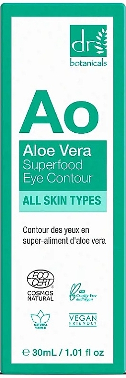 Augencreme mit Aloe Vera - Dr. Botanicals Aloe Vera Superfood Eye Contour — Bild N3