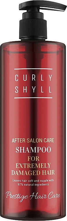 Regenerierendes Shampoo für sehr geschädigtes Haar - Curly Shyll After Salon Care Shampoo  — Bild N1