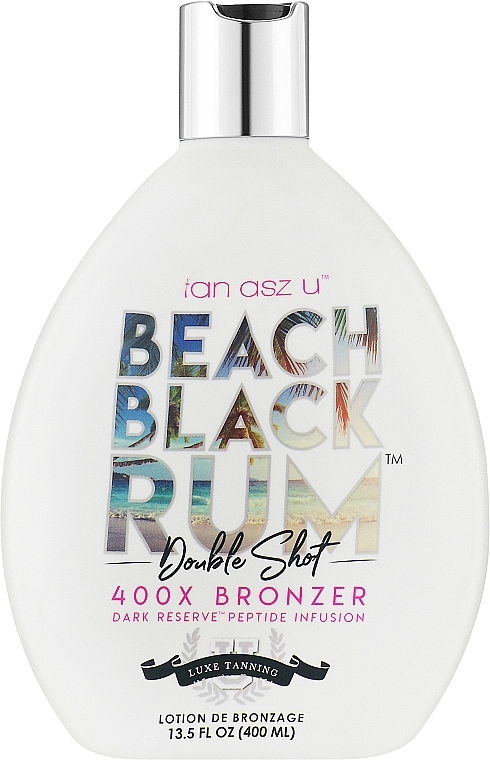 Solariumcreme mit Bronze-Effekt auf Rumbasis - Tan Asz U Beach Black Rum Double Shot 400X Bronzer — Bild N2