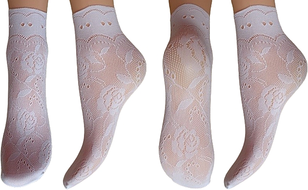 Fantasy-Socken für Damen Milano bianco - Veneziana — Bild N1