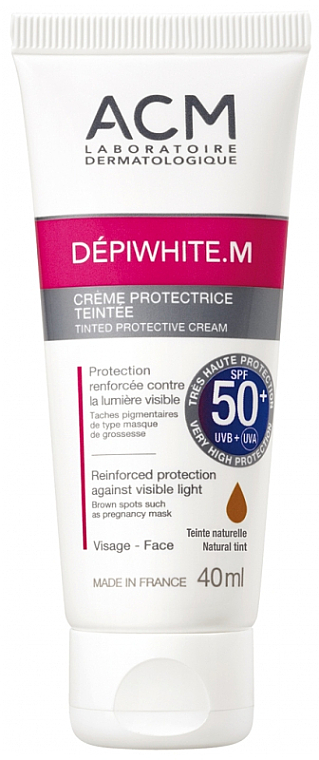 Getönte Sonnenschutzcreme für das Gesicht SPF 50+ - ACM Laboratoires Depiwhite.M Tinted Protective Cream — Bild N1