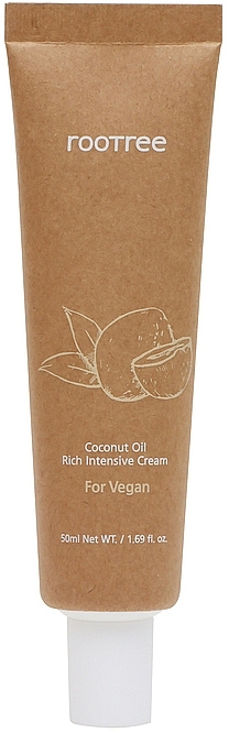 Intensive Gesichtscreme mit Kokosöl - Rootree Coconut Oil Rich Intensive Cream — Bild N1