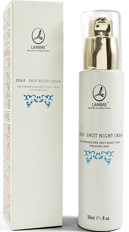 Nachtcreme für das Gesicht gegen Falten - Lambre DNA-Shot Line Night Cream For Aging Skin — Bild N1