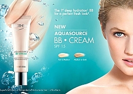 Feuchtigkeitsspendende BB Gesichtscreme LSF 15 - Biotherm Aquasource BB Cream SPF 15 — Bild N3