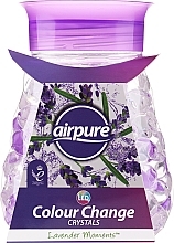 Düfte, Parfümerie und Kosmetik Raumduft-Gel mit farbwechselnden Kristallen und Lavendelduft - Airpure Colour Change Crystals Lavender Moments