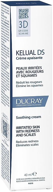 Gesichtscreme bei seborrhoischem Ekzem - Ducray Kelual Ds Squamo-Reducing Soothing Cream — Bild N3