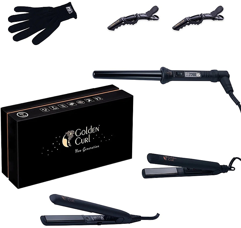 Haarstyling-Set - Golden Curl The Black Luxury Set — Bild N2