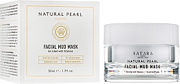 Düfte, Parfümerie und Kosmetik Gesichtsmaske mit Mineralien und Salzen aus dem Toten Meer - Satara Natural Pearl Facial Mud Mask