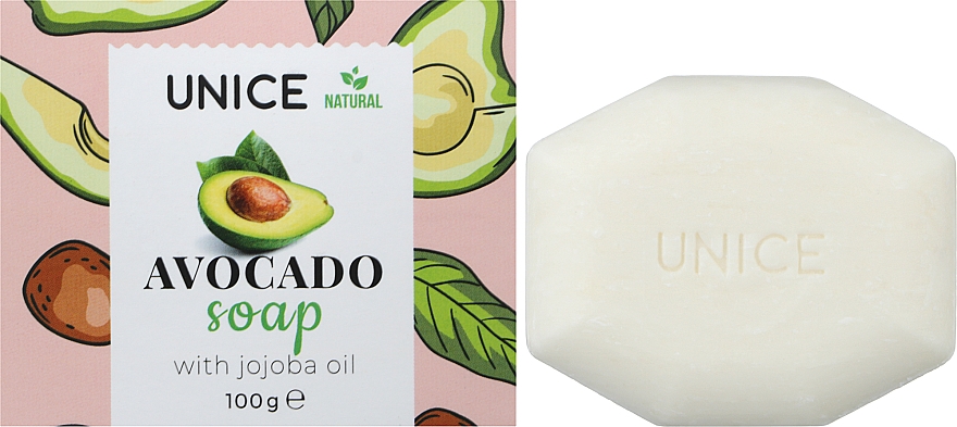 Naturseife mit Avocado- und Jojobaöl - Unice Avocado Soap With Jojoba Oil — Bild N2