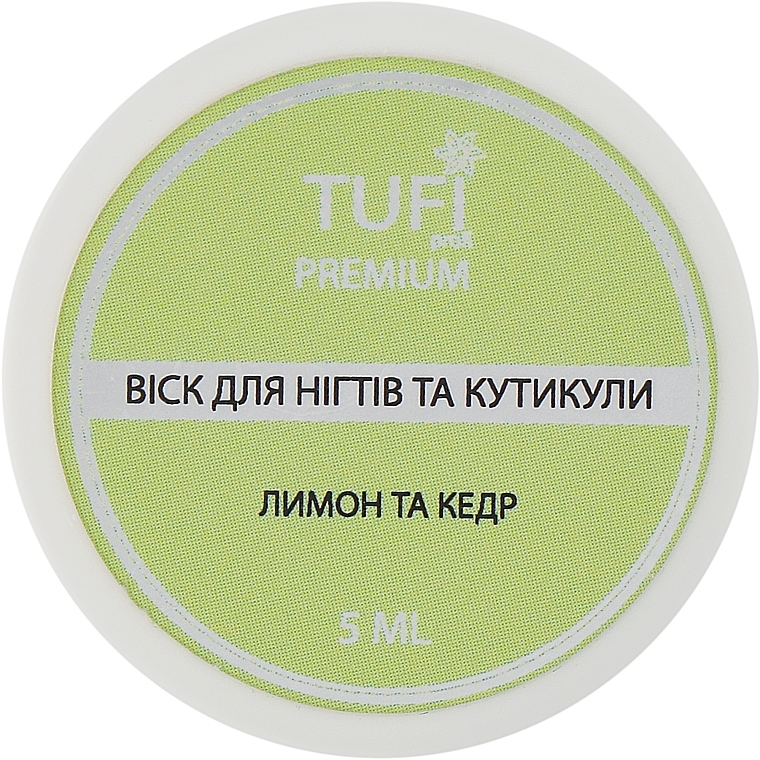 Wachs für Nägel und Nagelhaut Zitrone und Zedernholz - Tufi Profi Premium — Bild N2