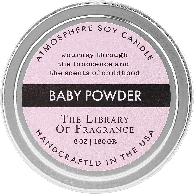 Sojakerze mit Talkumduft - Demeter Fragrance The Library of Fragrance Baby Powder Soy Candle — Bild N1